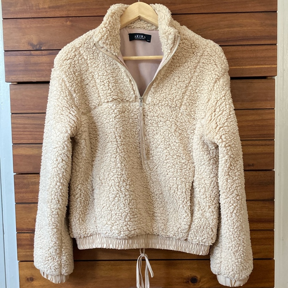 Akira Sherpa Fleece Teddy Jacket
